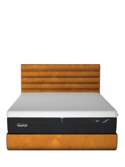 TEMPUR® Arc™ Static Disc Vectra Upholstered Bed Frame, King Size - view 2, Gold