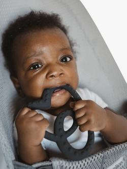 Etta Loves Baby Natural Rubber Teether, Black - view 2, Black