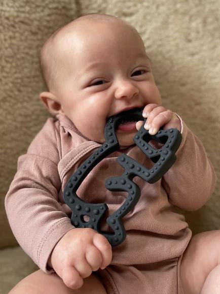 Etta Loves x Keith Haring Baby Natural Rubber Teether, Black - view 2, Keith Haring