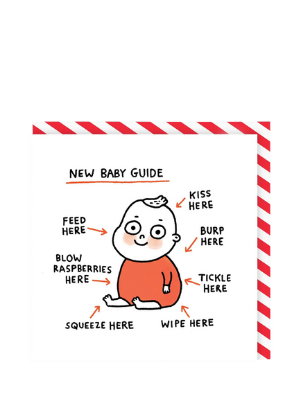 Ohh Deer Guide New Baby Card, Multi