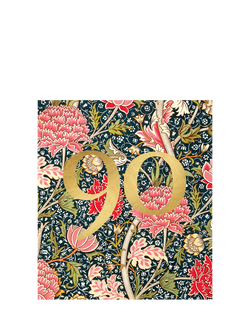 Pigment William Morris Pattern 90th Birthday Card, Multi