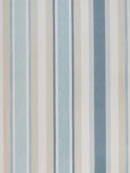 Laura Ashley Awning Stripe Furnishing Fabric, Seaspray