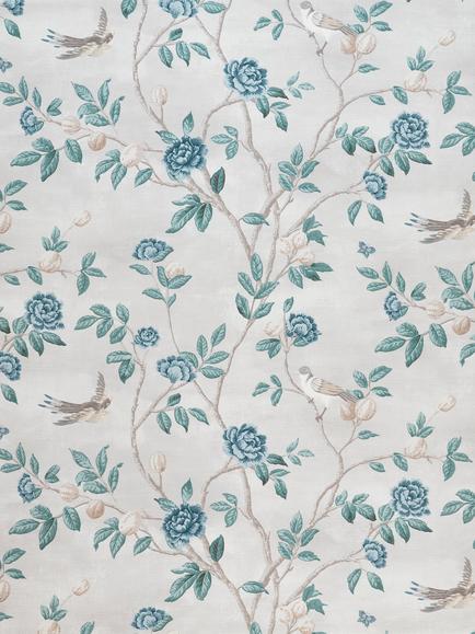 Laura Ashley Eglantine Furnishing Fabric, Seaspray