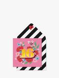 Tache Crafts Floral Pink 16'th Birthday Card