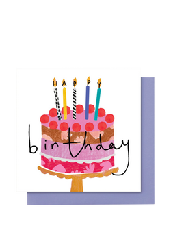 Stop the Clock Design Big Cake Birthday Card, Multi