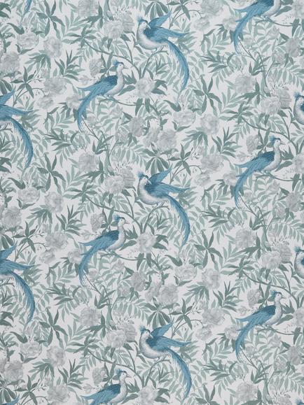 Laura Ashley Osterley Birds Furnishing Fabric, Seaspray