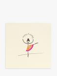 Ruth Jackson Pencil Ballerina Birthday Card