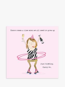 Rosie Made A Thing Just Kidding Greeting Card, Multi