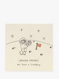 Ruth Jackson Man On The Moon Birthday Card