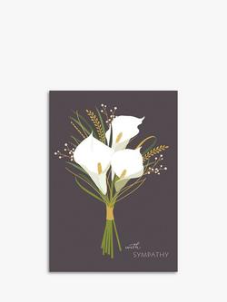 Sara Miller Sympathy Lillies Greeting Card, Multi