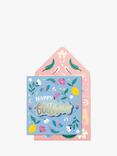 Tache Crafts Blue Happy Birthday Card