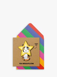 Tache Crafts Absolute Star Cat Greetings Card