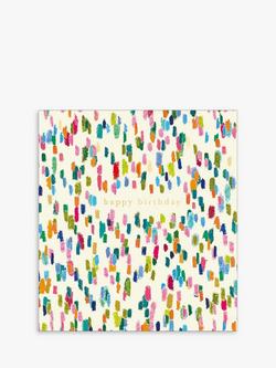 Woodmansterne Colorful Dashes Birthday Card, Multi