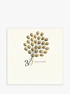 Woodmansterne Balloons 30th Birthday Card