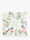 Woodmansterne Radiating Flowers and Foliage Birthday Card