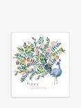 Woodmansterne Peacock Birthday Card