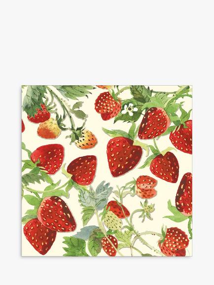 Emma Bridgewater Strawberries Greeting Card, Multi