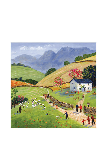 Woodmansterne Countryside With Pub Birthday Card, Multi