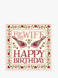 Woodmansterne Love Birds Folk Pattern Birthday Card