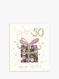Woodmansterne Present 50th Birthday Card