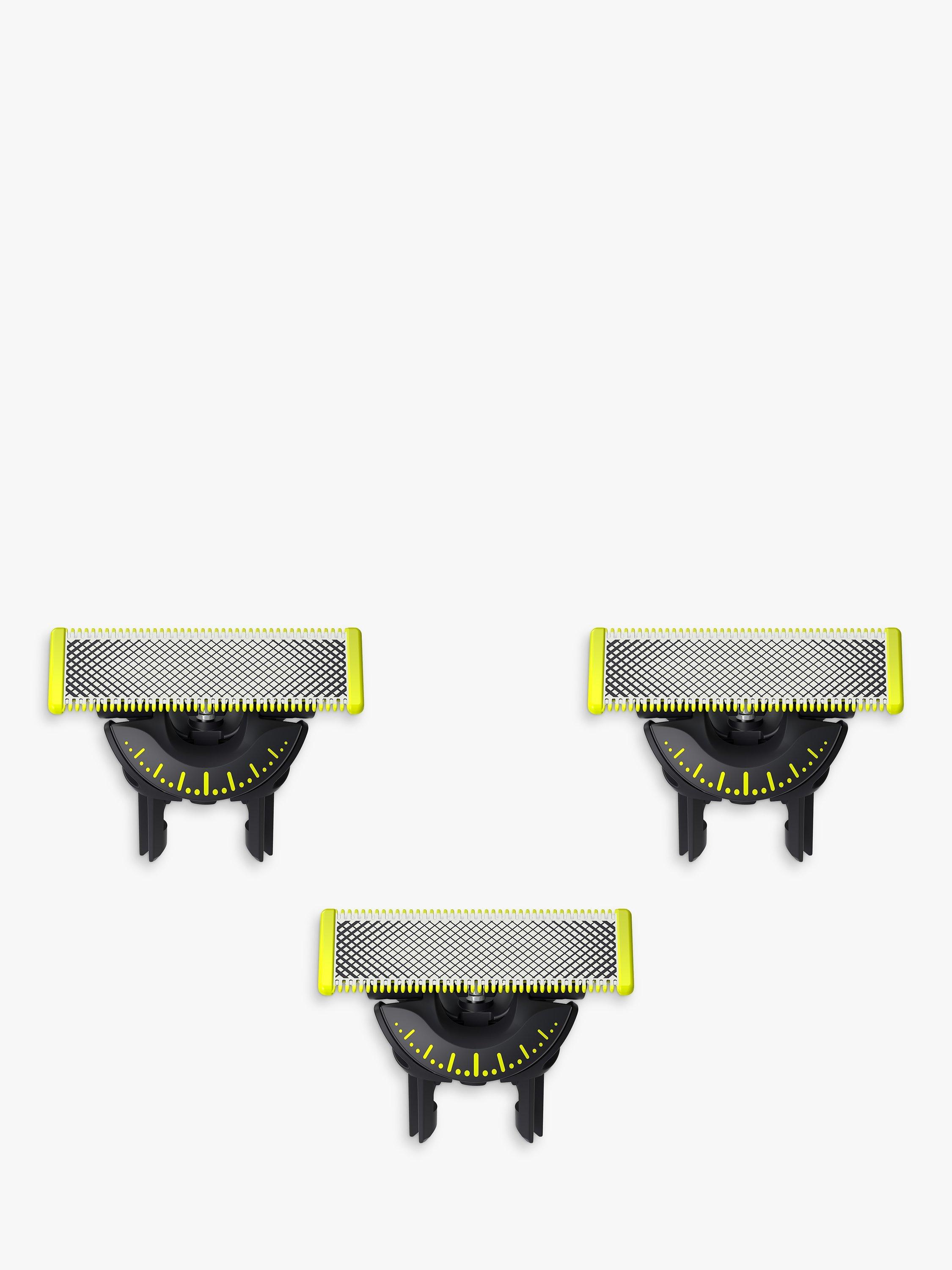 Product image 1 of 8, which shows Philips QP430/50 OneBlade 360 Replacement Blades for Face, Pack of 3, Multi