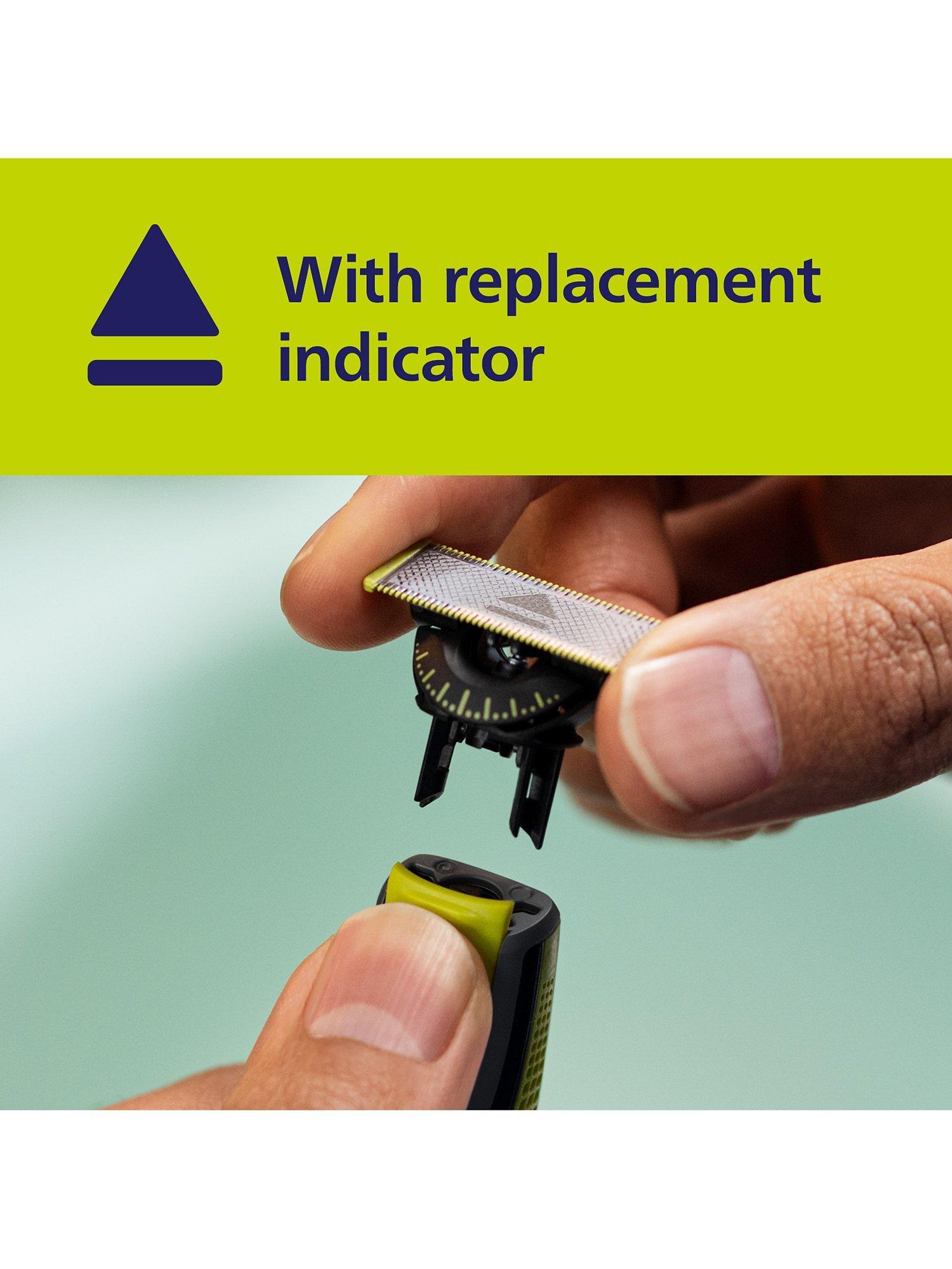 Product image 3 of 8, which shows Philips QP430/50 OneBlade 360 Replacement Blades for Face, Pack of 3, Multi