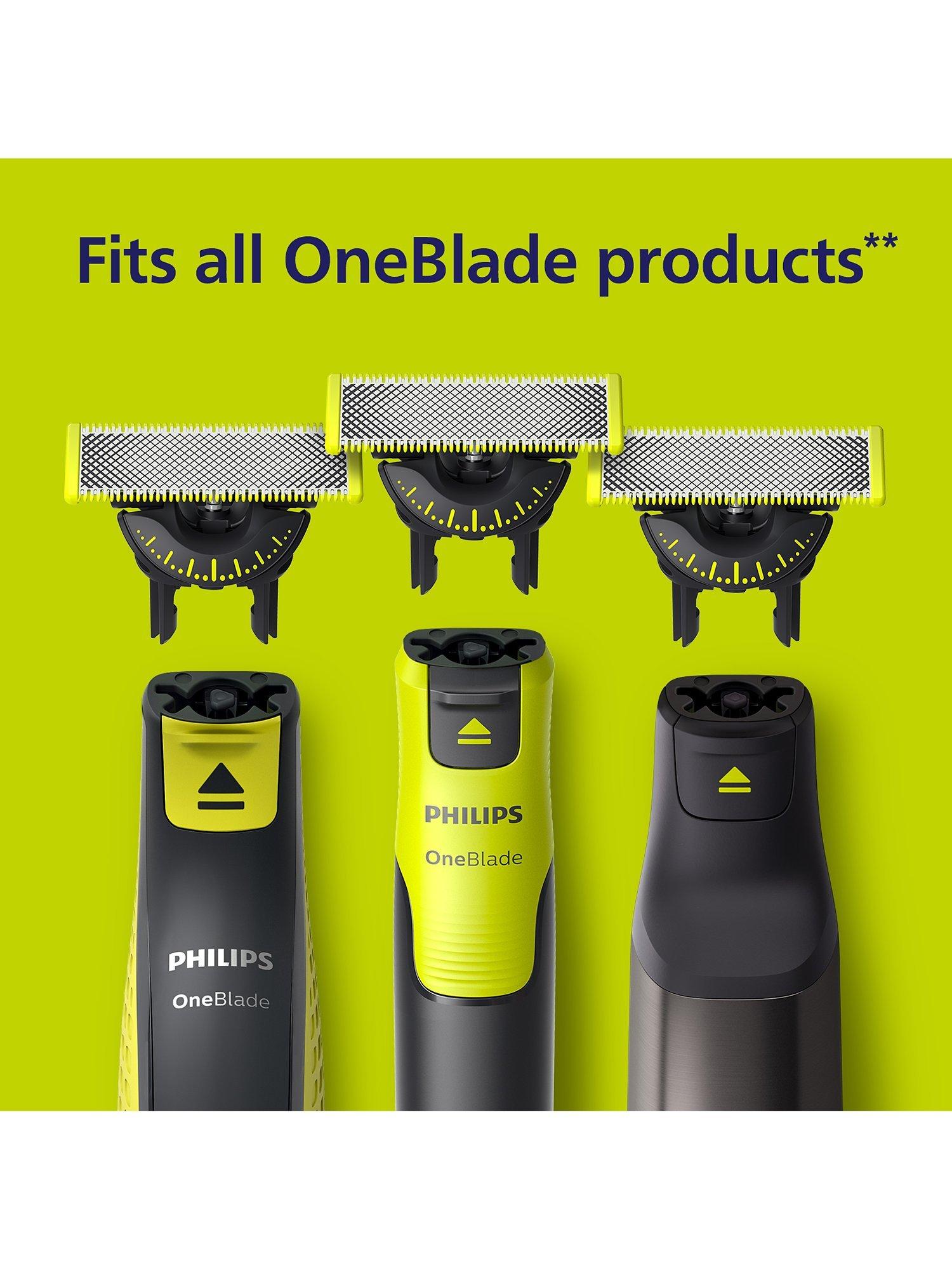 Product image 4 of 8, which shows Philips QP430/50 OneBlade 360 Replacement Blades for Face, Pack of 3, Multi