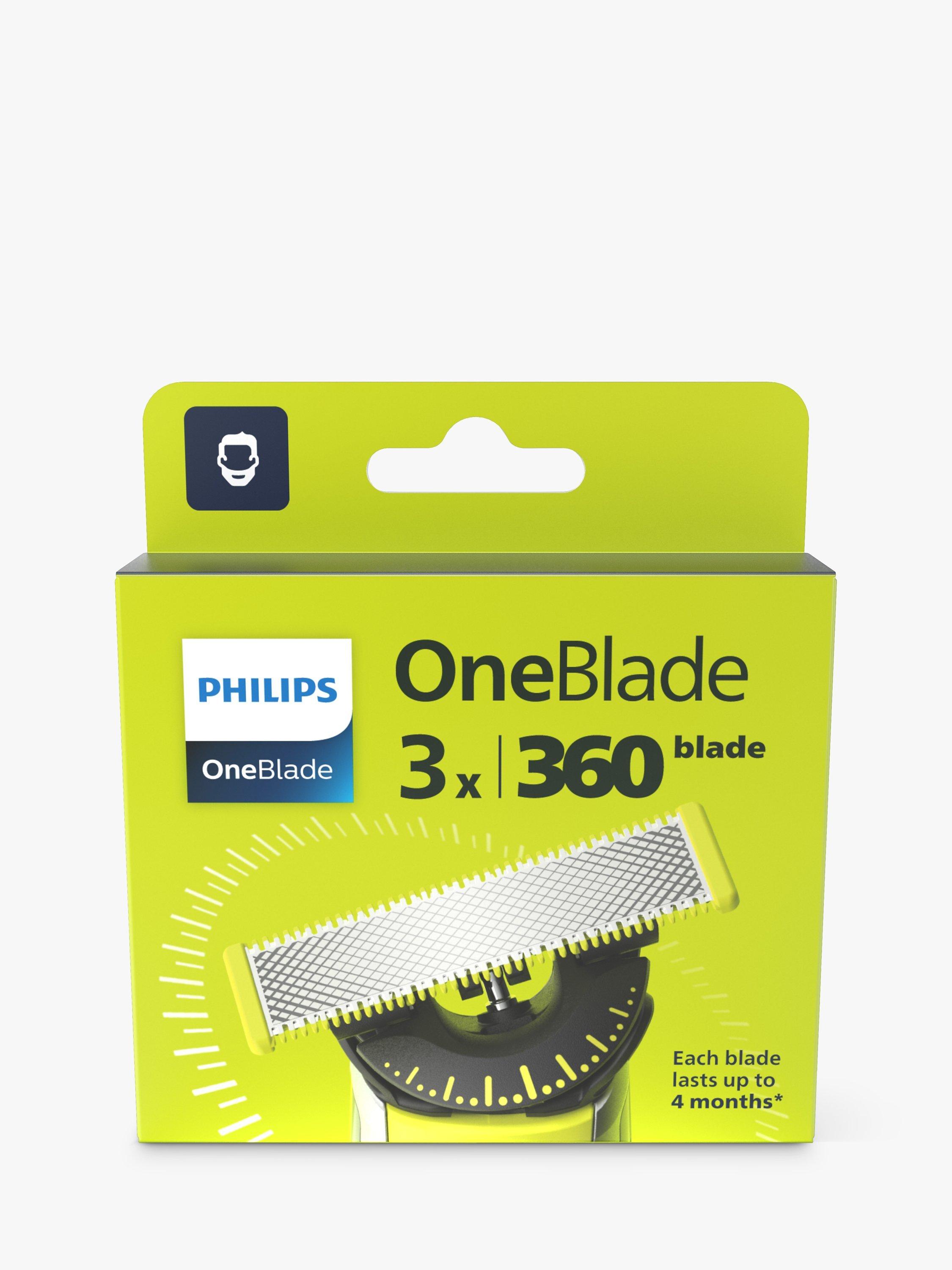 Product image 8 of 8, which shows Philips QP430/50 OneBlade 360 Replacement Blades for Face, Pack of 3, Multi
