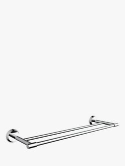 John Lewis Elegance Double Towel Rail, Chrome
