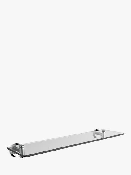 John Lewis Elegance Glass Bathroom Shelf, Chrome