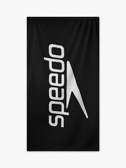 Speedo Logo Towel - view 2, Black/White