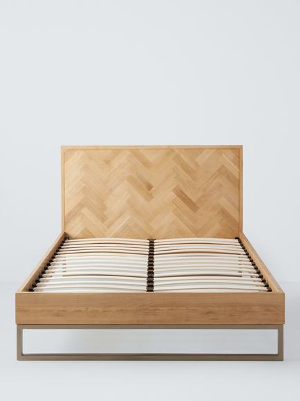 John Lewis Estate Bed Frame, Double, Natural - view 2, Oak