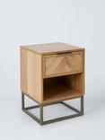 John Lewis Estate 1 Drawer Bedside Table, Natural