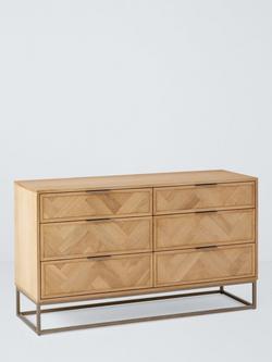 John Lewis Estate 3+3 Drawer Chest, Oak