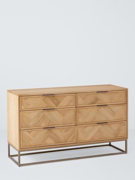 John Lewis Estate 3+3 Drawer Chest, Oak