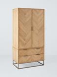 John Lewis Estate Double Wardrobe, Oak