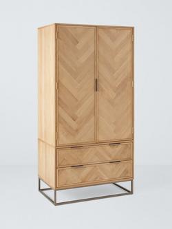 John Lewis Estate Double Wardrobe, Oak, Oak
