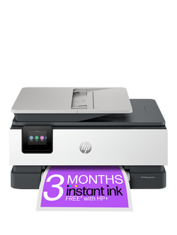 HP OfficeJet Pro 8122e All-in-One Wireless Printer with Touch Screen, HP+ Enabled & HP Instant Ink Compatible, Light Cement, Light Cement