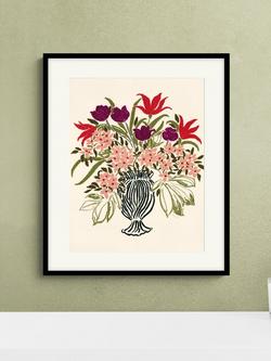 John Lewis La Poire 'Early Summer' Framed Print & Mount, 62 x 52cm, Pink/Multi - view 2, Pink/Multi