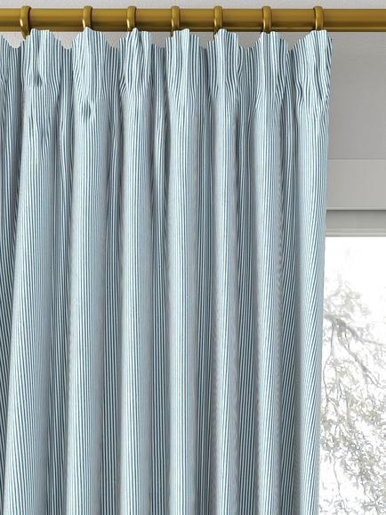 Clarke & Clarke Breton Made to Measure Curtains or Roman Blind, Chambray - view 2, Chambray