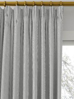Clarke & Clarke Breton Made to Measure Curtains or Roman Blind, Charcoal - view 2, Charcoal