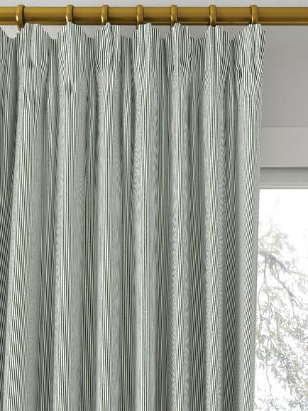 Clarke & Clarke Breton Made to Measure Curtains or Roman Blind, Racing Green - view 2, Racing Green