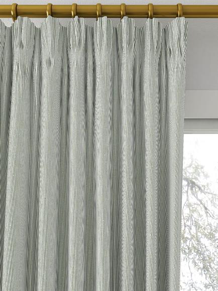 Clarke & Clarke Breton Made to Measure Curtains or Roman Blind, Sage - view 2, Sage