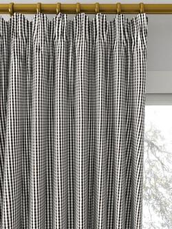 Clarke & Clarke Windsor Made to Measure Curtains or Roman Blind, Charcoal - view 2, Charcoal
