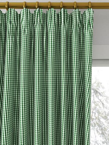 Clarke & Clarke Windsor Made to Measure Curtains or Roman Blind, Racing Green - view 2, Racing Green
