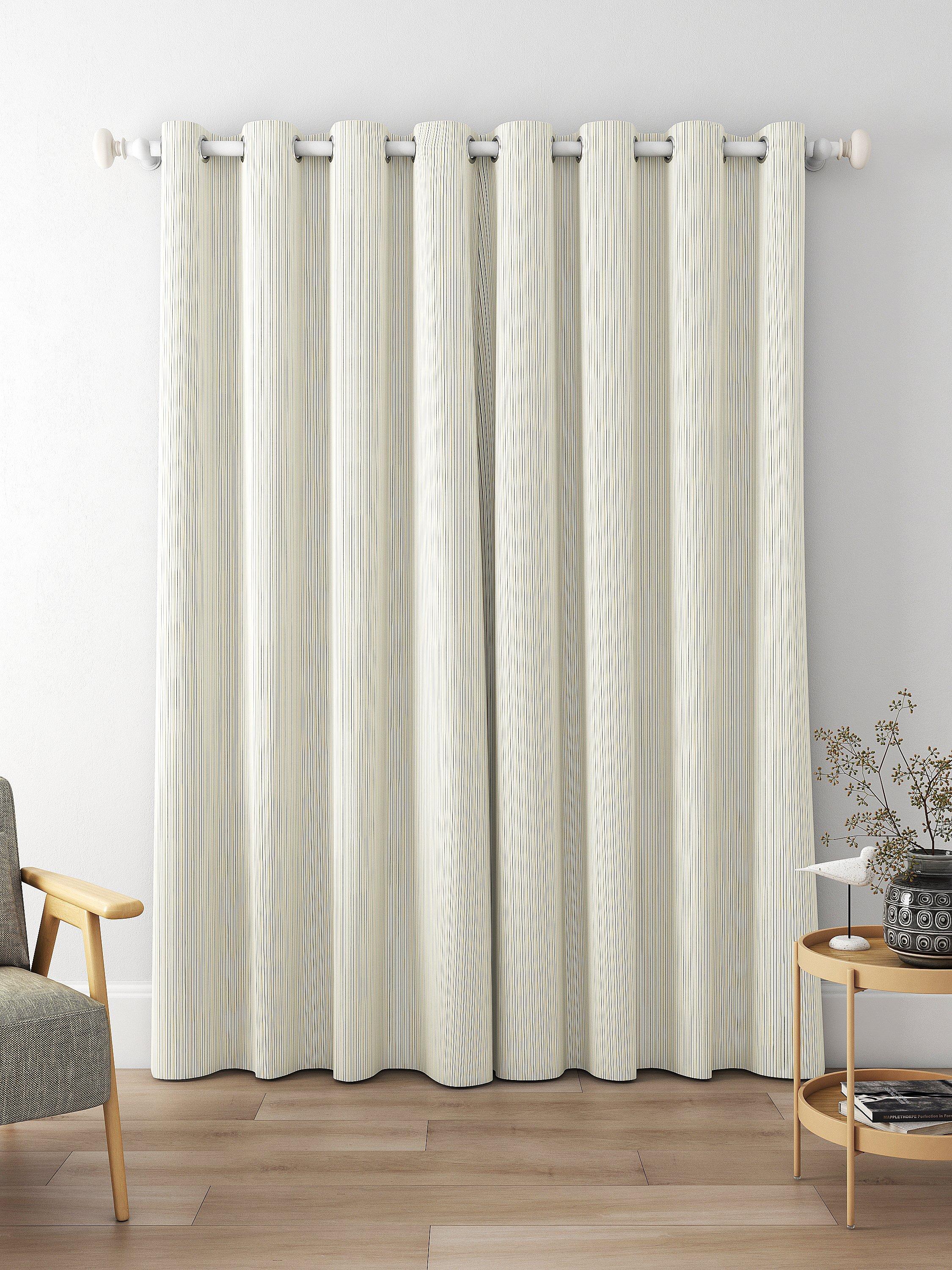 Clarke & Clarke Maryland Made to Measure Curtains, Ochre/Charcoal