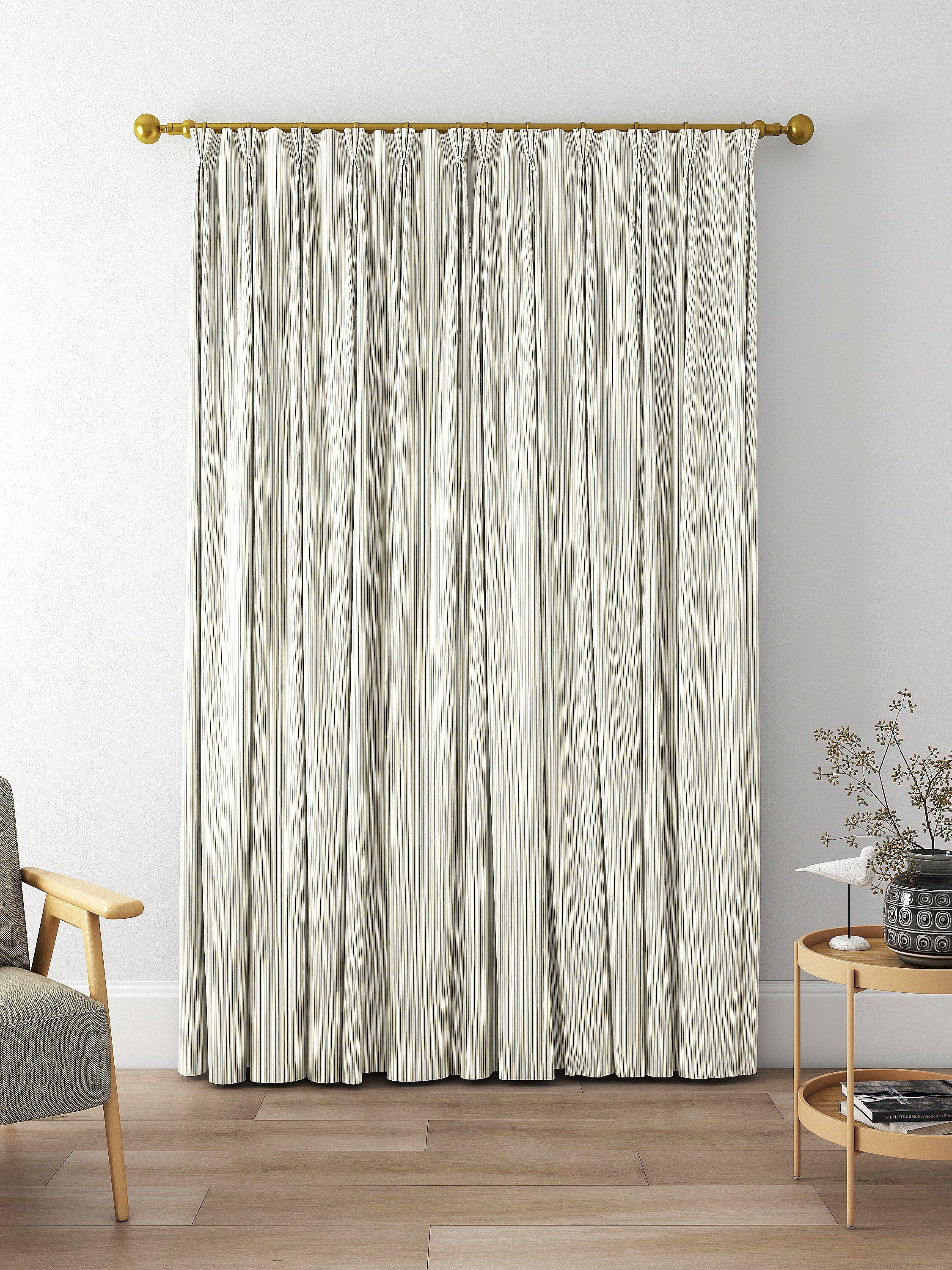 Clarke & Clarke Maryland Made to Measure Curtains, Ochre/Charcoal