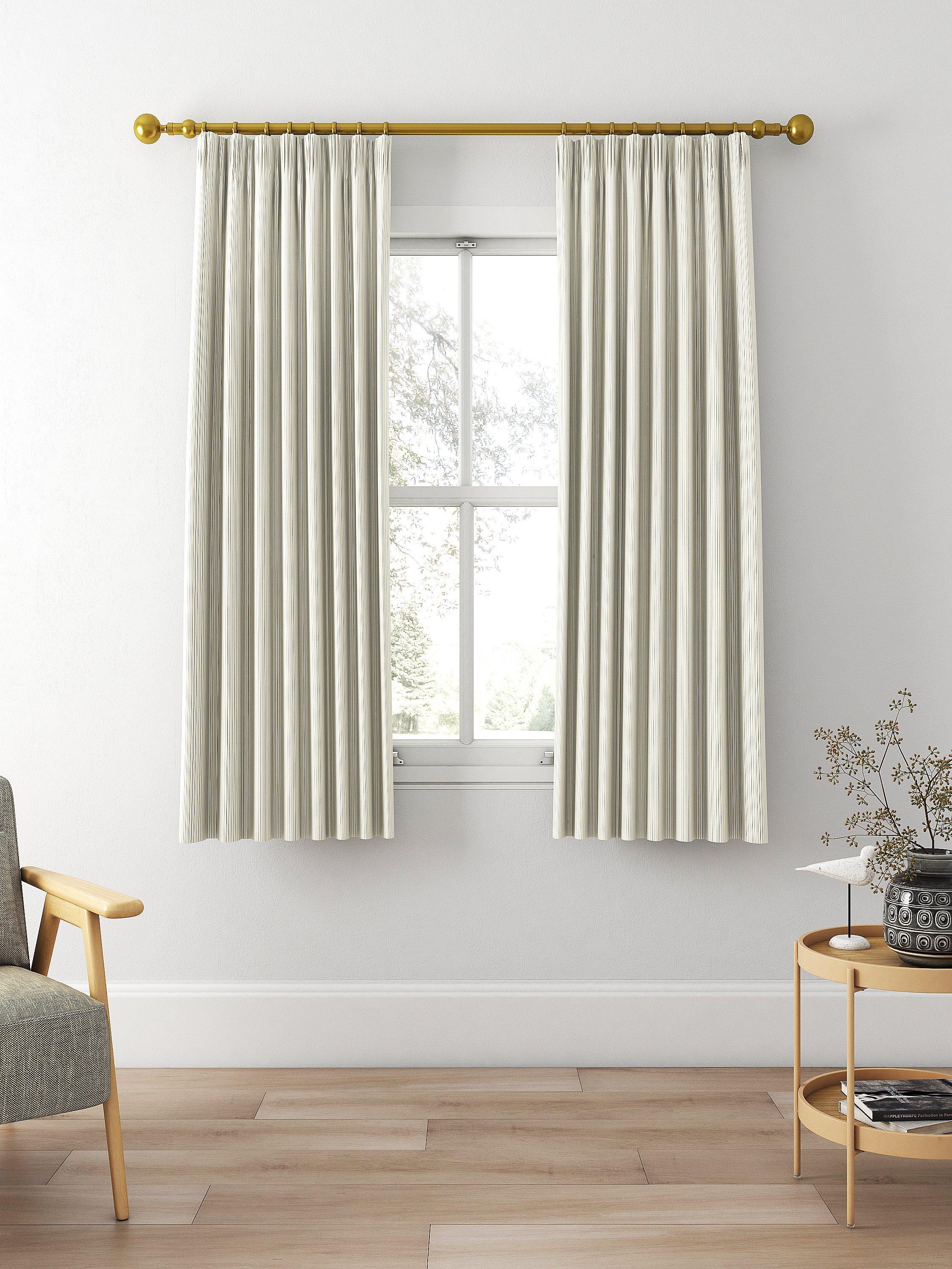 Clarke & Clarke Maryland Made to Measure Curtains, Ochre/Charcoal