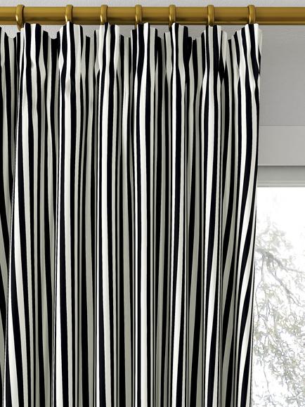 Clarke & Clarke Portland Made to Measure Curtains or Roman Blind, Ebony - view 2, Ebony