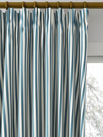 Clarke & Clarke Portland Made to Measure Curtains or Roman Blind, Denim - view 2, Denim
